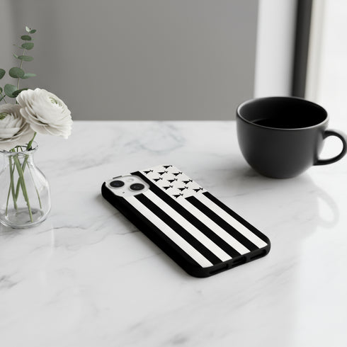 Housse smartphone iPhone 15 aux couleurs du drapeau Breton