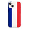 Coque iPhone 15 France, bleu blanc rouge