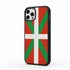 Accessoire téléphone silicone pour iPhone 15 drapeau du Pays Basque
