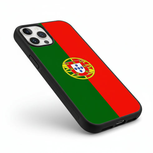 coque design téléphone iPhone 15 motif Drapeau Portugais