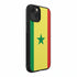coque hybride silicone + rigide drapeau sénégalais pour iPhone 15