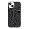 Coque iPhone 15 Hibou Noir et Blanc