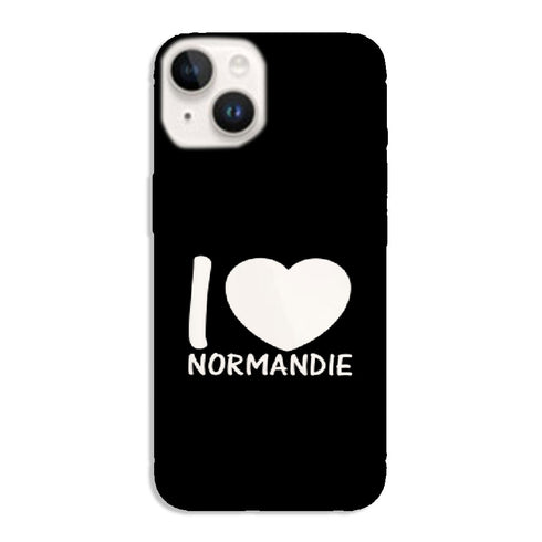 Coque iPhone 15 I Love Normandie