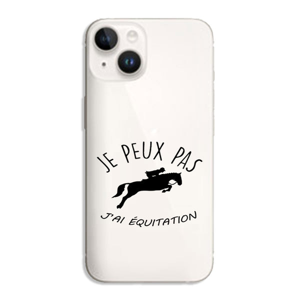 Coque iPhone 15 Je Peux pas j'ai Equitation