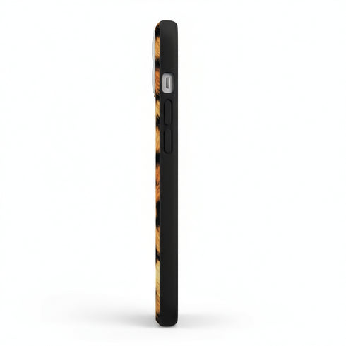 coque silicone antichoc souple motif leopard pour iPhone 15