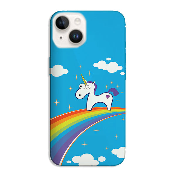 Coque pour iPhone 15 Licorne Rainbow