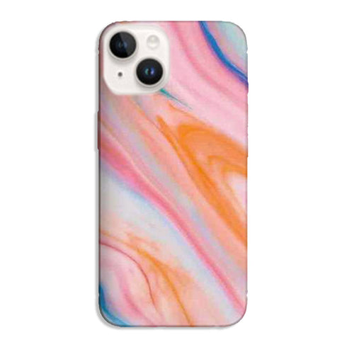 Coque iPhone 15 Marbre Corail d'Australie