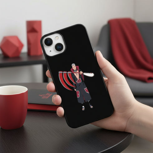 coque téléphone antichoc pour usage sportif Naruto Hidan, pour téléphones Apple iPhone 15