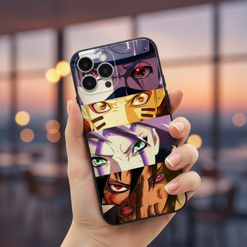 protection smartphone robuste Naruto Regards, pour iPhone 15, en silicone gel Tpu