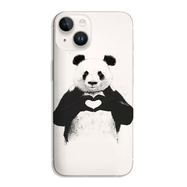 Coque iPhone 15 Panda Love