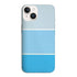 Coque iPhone 15 Pastel Bleu abstrait, ultra douce et légère, look coloré aesthetic antichocs