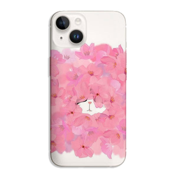 Coque iPhone 15 Pinky Cat, coque tpu fine légère collection animaux