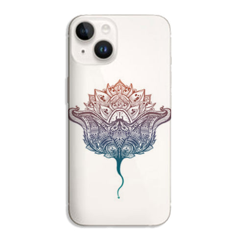 Coque iPhone 15 Raie Color Maori, une coque TPU fine légère de la collection animaux