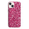 Coque pour iPhone 15 Pink Glitter way, son motif a paillettes girly est personnalisé par impression UV HD sur une housse de silicone antichocs