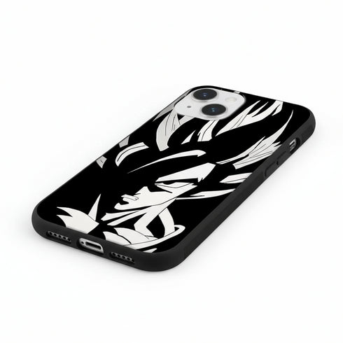 Achat protection téléphone silicone pour iPhone 15 motif manga Super Cyan et Sango KU