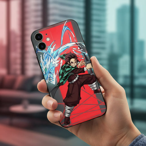 Achat Coque imprimée en France pour iPhone 5 Tanjiro Dragon Phone