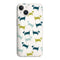 Coque iPhone 15 Teckel Folies, protection personnalisée avec un pattern animaux chiens