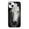 Coque iPhone 15 Tete de Cheval Noir et Blanc, la coque protection téléphone silicone pour les fans de chevaux