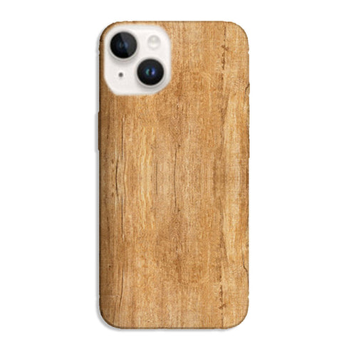Coque pour iPhone 15 Texture Bois, housse de protection téléphone portable apple au style aesthetic boisé