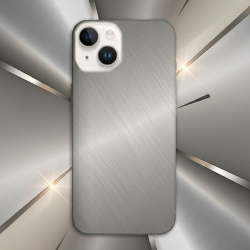 Coque pour iPhone 15 Texture Métal