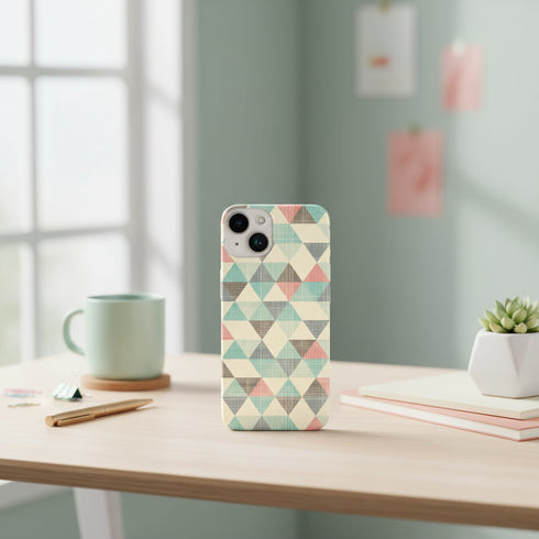 Coque pour iPhone 15 Triangles Vintage