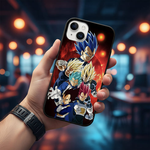 coque silicone avec impression HD Dragon Ball pour iPhone 15
