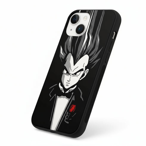 coque silicone made in France Manga pour iPhone 15 Vegeta Parrain
