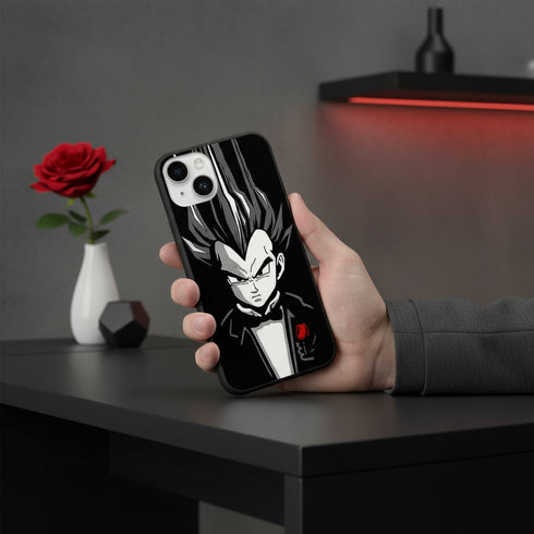 En gel silicone la coque silicone made in France Manga Vegeta Parrain, ultra robuste