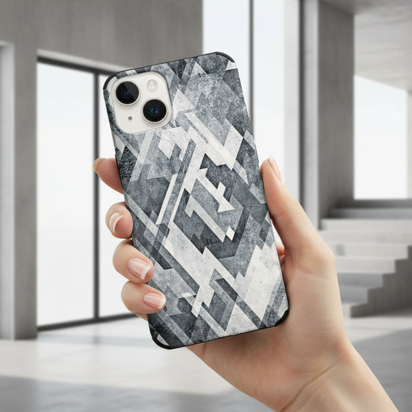 Accessoire de protection Zig Zag Black pour smartphone Apple iPhone 15, parfaite tenue en mains, ne glisse pas