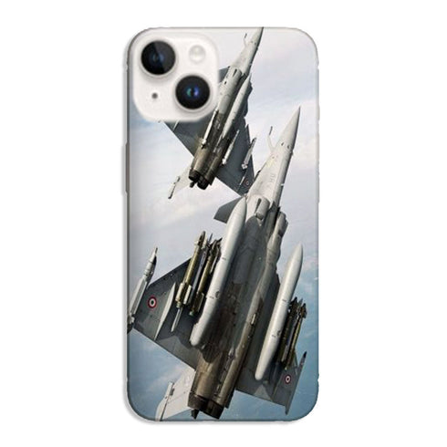Coque iPhone 15 Avion rafale en vol