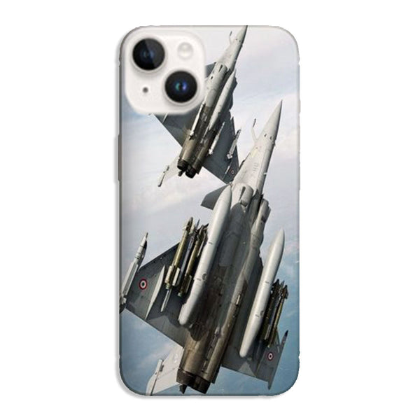 Coque iPhone 15 Avion rafale en vol