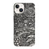 Coque pour iPhone 15 Aztec bw handmade