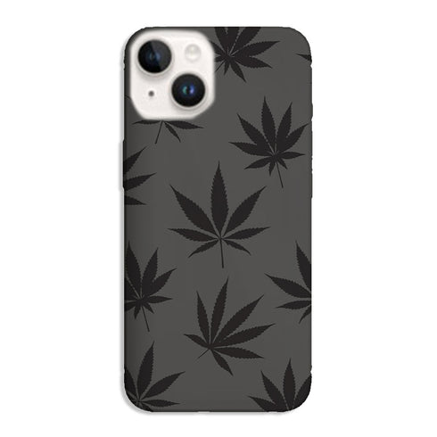 Coque pour iPhone 15 Canabis Leaf Pattern