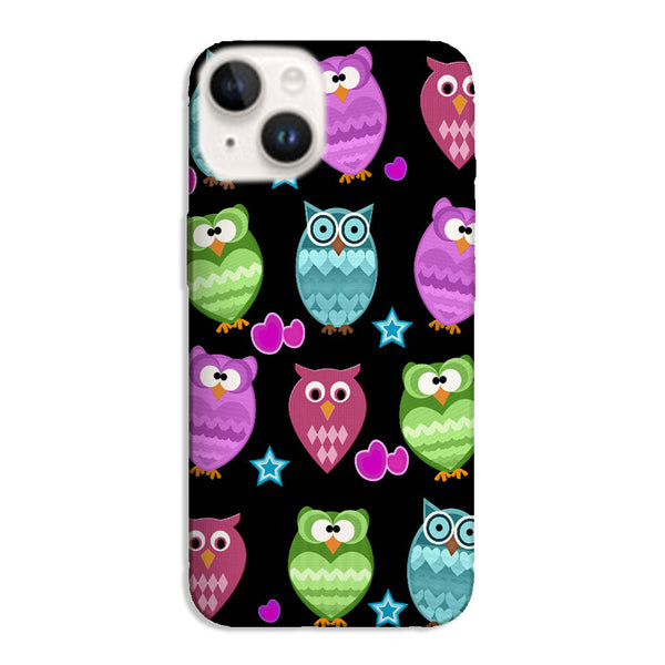 Coque pour iPhone 15 Funky owls