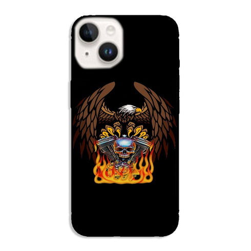 Coque iPhone 15Harley Davidson Skull engine