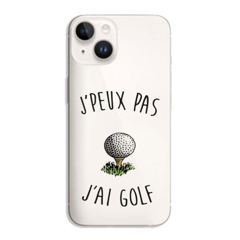 Coque iPhone 15 Je peux pas j'ai Golf