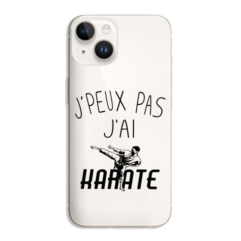 Coque iPhone 15 Je peux pas j'ai Karaté