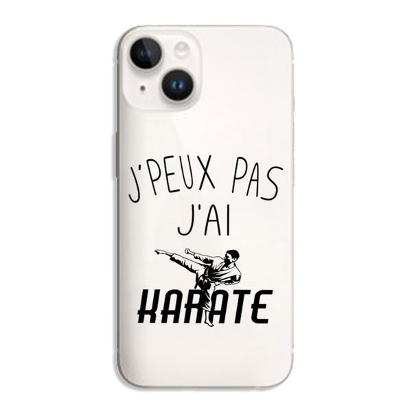 Coque iPhone 15 Je peux pas j'ai Karaté