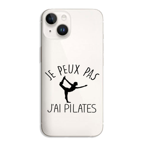 Coque iPhone 15 Je peux pas j'ai Pilates