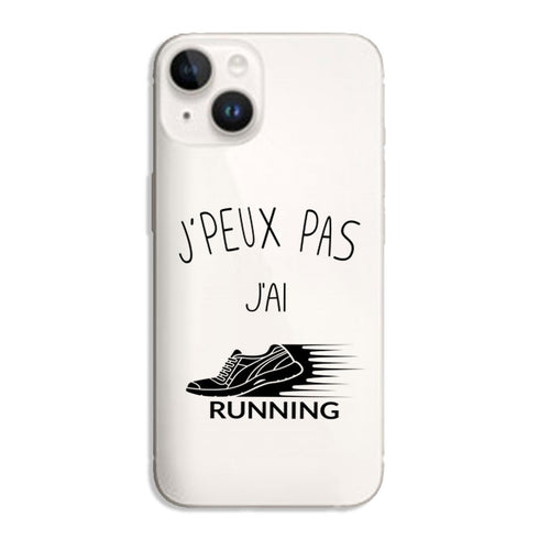 Coque iPhone 15 Je peux pas j'ai Running