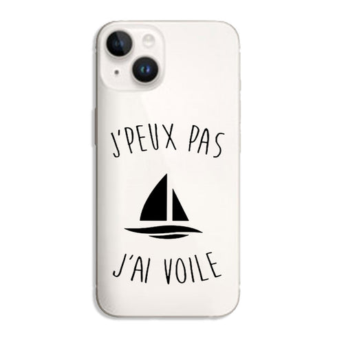 Coque iPhone 15 Je peux pas j'ai Voile