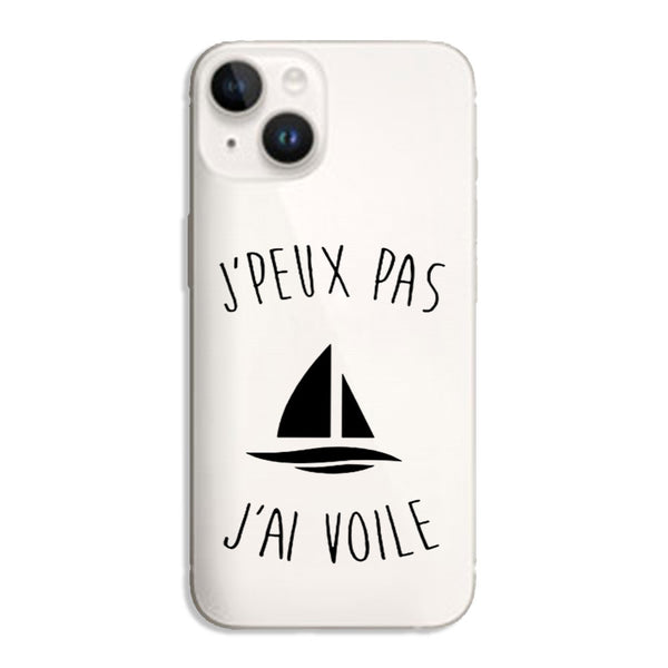 Coque iPhone 15 Je peux pas j'ai Voile