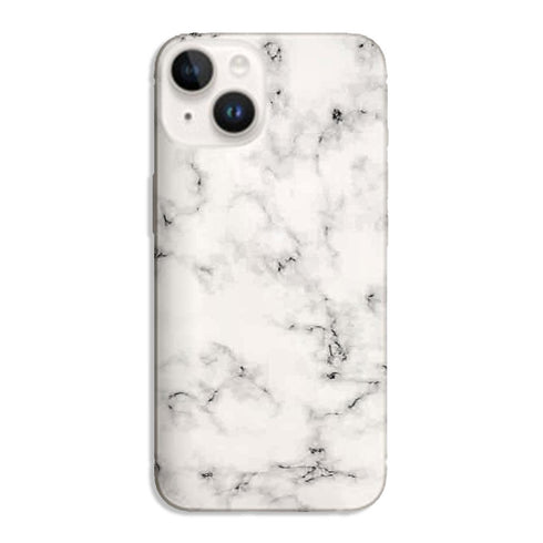 Coque iPhone 15 Marbre Blanc Valentino