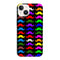 Coque iPhone 15 Moustaches Multicouleurs
