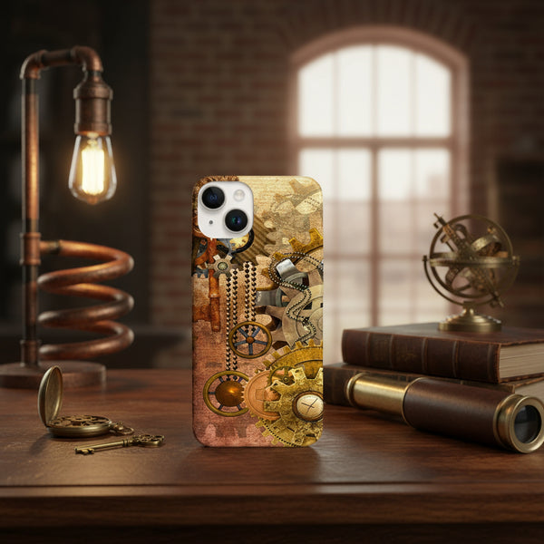 Coque pour iPhone 15 Steampunk, protection contre les chocs, rayures, housse souple en gel tpu personnalisée