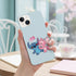 coque silicone antichoc Stitch Angel pour iPhone 15