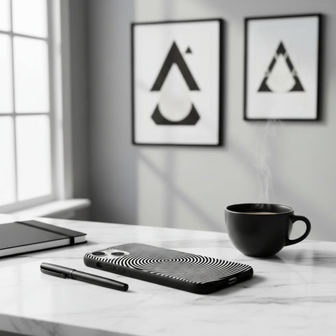 Coque pour iPhone 15 Waves, housse anti-chocs poru tél portable apple, en gel de silicone souple