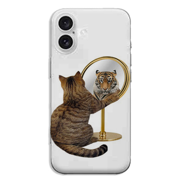 Coque iPhone 16 Chat Tigre