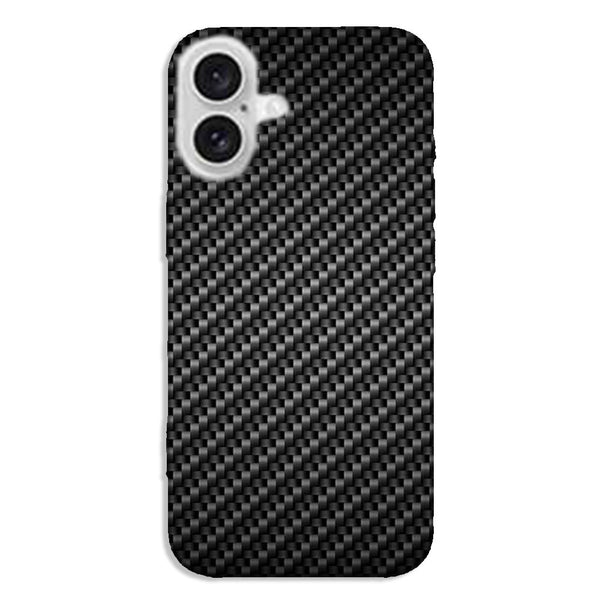 Coque iPhone 16 Fibre Carbone Noir Composite