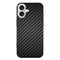 Coque iPhone 16 Fibre Carbone Noir Composite